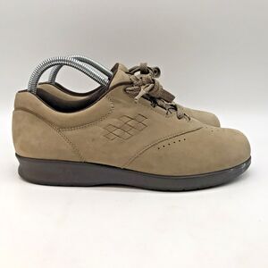 SAS Free Time Sage Nubuck Leather Women's 8W Shoes Comfy Lace Up Walking Sneaker